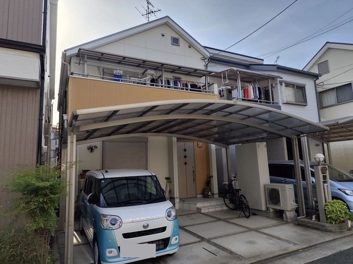 八尾市太子堂のH様邸 建物全体 施工前