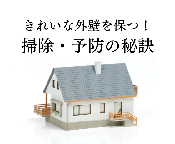 きれいな外壁を保つ！汚れの原因と掃除・予防の秘訣についてわかりやすく解説