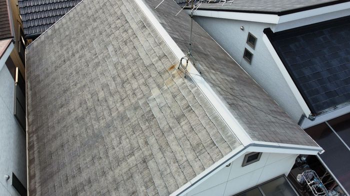 八尾市太子堂のH様邸 屋根の前景の現状